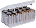 Dial Industries Battery Storage Organizer Case, Holds 12 AAA, 12 AA, 4D | Keeps by DialIndustries