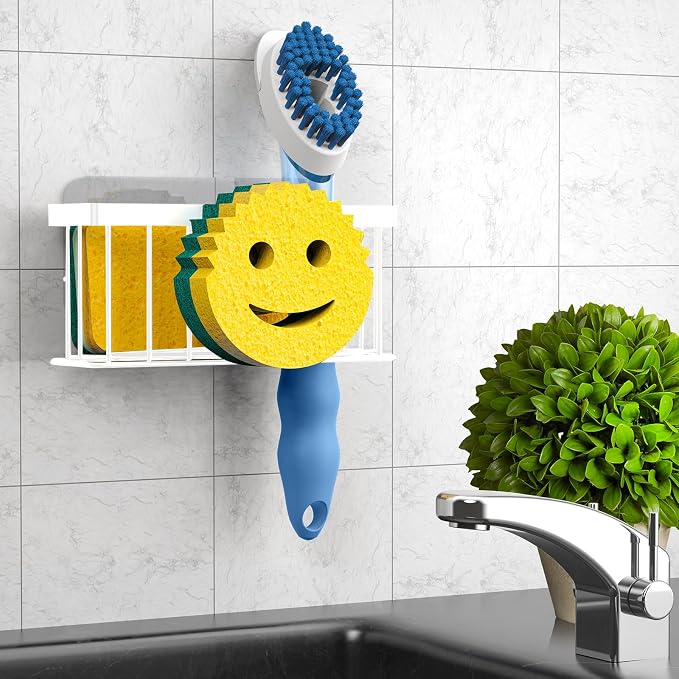 Sponge Holder Smiley Face, Sink Organizer - Image 6