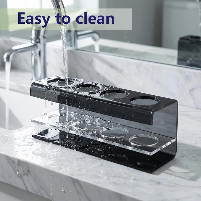 Black 4 Slots Acrylic Electric Toothbrush Holders - Image 6