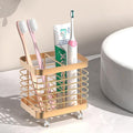 Luxspire Toothbrush Holders for Bathroom, Stainless Steel, 2 Slots, Rose Gold | by Luxspire