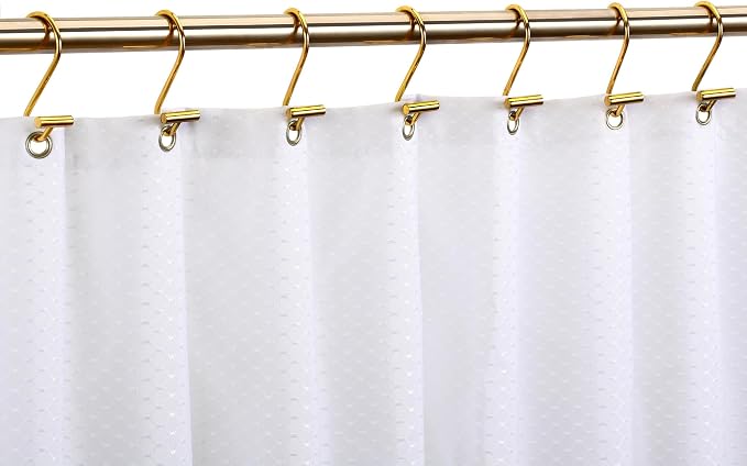 CHICTIE Gold Shower Curtain Hooks Rings, Decorative Shower Curtain Rings - Image 5