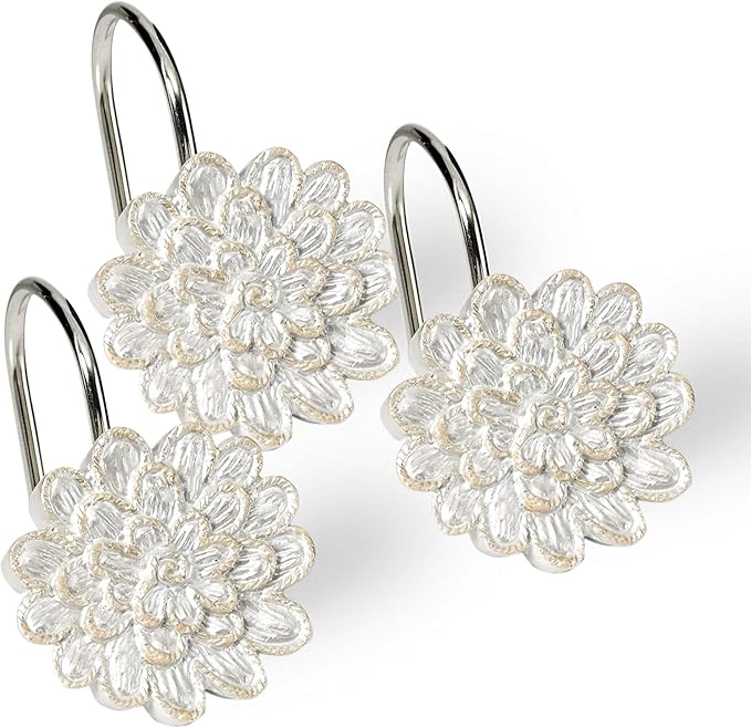 Zahari Home Rose Vine Shower Hooks Set by ZahariHome