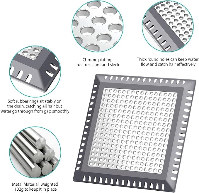 Shower Drain Hair Catcher/Drain Strainer/Shower Drain Cover - Image 3