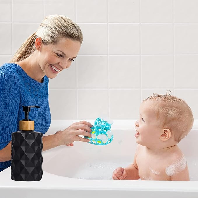 YYTSGG Black Glass Soap Dispenser Set - Image 7