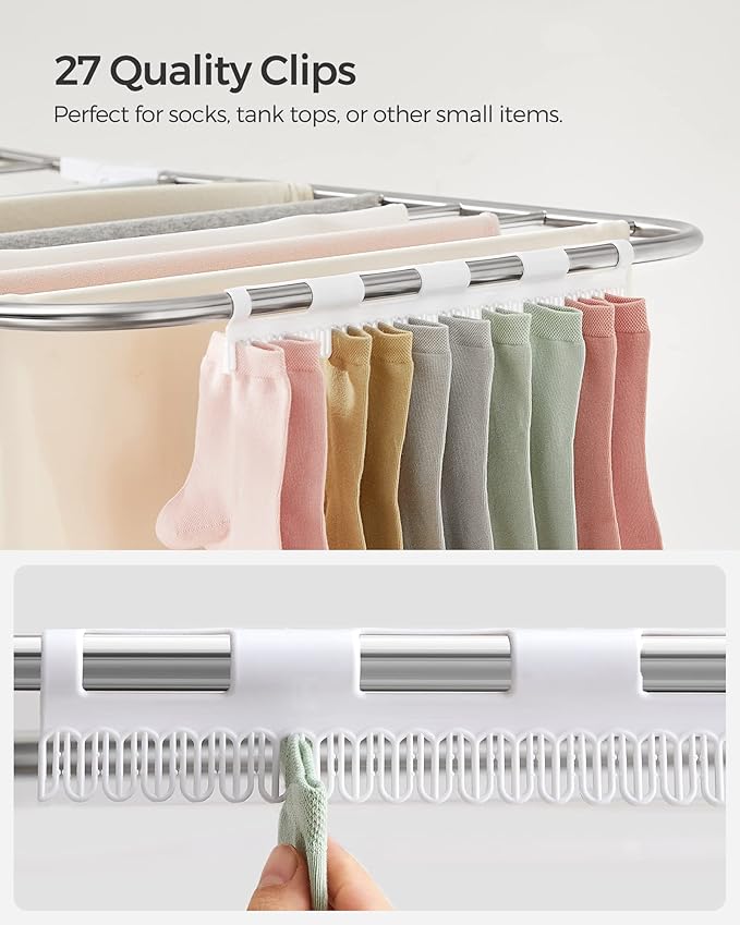 SONGMICS Clothes Drying Rack, - Image 7