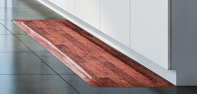 Rhino Mats, Softwoods Anti Fatigue Floor Mat, Commercial Grade Kitchen Mat, Standing Desk Mat, Office, Garage or Anywhere, Standing Comfort. (Oak, 2' x 6' x 1/2")