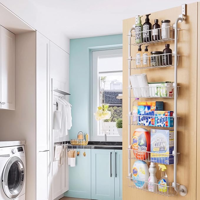 Delamu Over the Door Pantry Organizer, 6-Tier Pantry Organizers and Storage - Image 7
