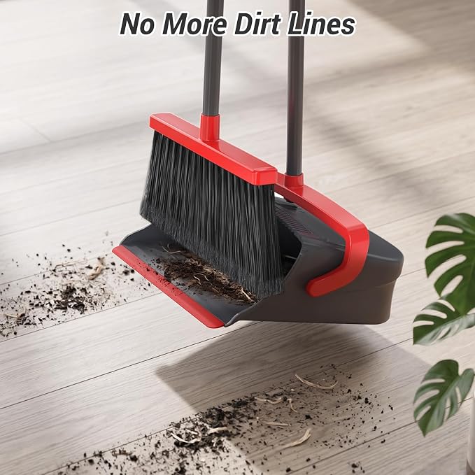 Broom with Dustpan Set for Pet Hair & Dust Cleanup - Image 4