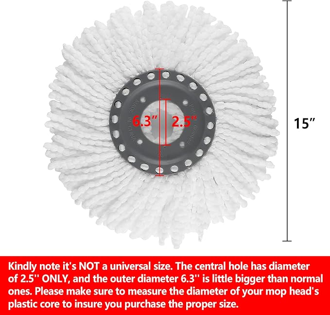 Round Spin Mop Replacement Heads - Image 4
