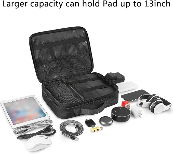 MATEIN Cable Organizer Bag, Large Travel Storage Bag, Sturdy Tool Case | - Image 7