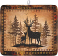 Giwawa Forest Deer Dish Drying Mat Wildlife Animal Dishes Pad 16"x18" by Giwawa
