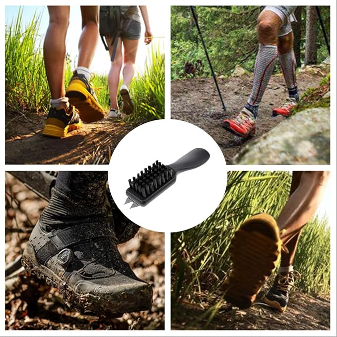 2 Pieces Mud Brush for Boots Golf Shoes Brush Stiff Bristles Shoe Brush|Cleaner - Image 6