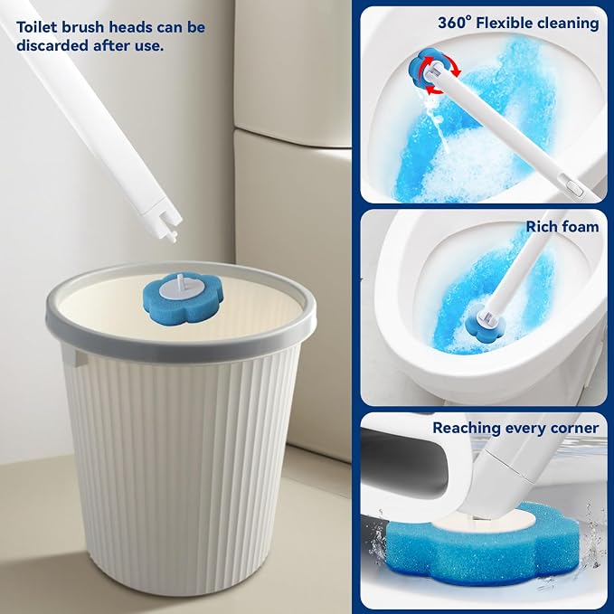 2-Pack Disposable Toilet Brush - Image 6