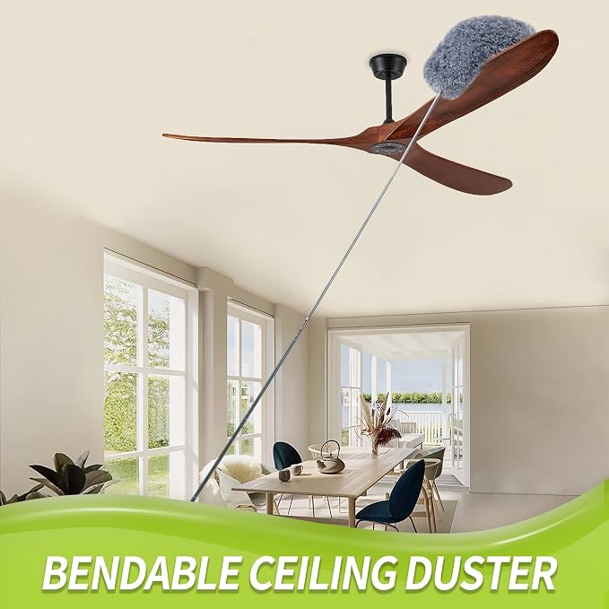IVYROLL Cobweb Duster with Extension Pole | Spider Web Brush & Ceiling Cleaning - Image 3
