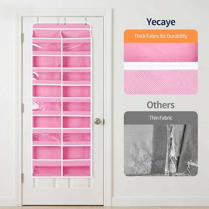 Yecaye 5 Tier Over The Door Organizer, 10 Compartments Large Door Storage | 20" - Image 4