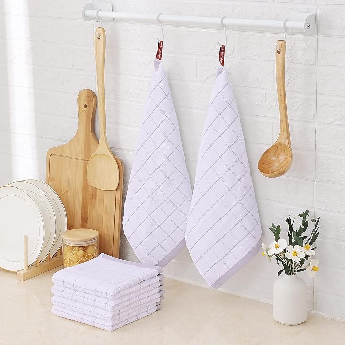 Homaxy 100% Cotton Terry Kitchen Dish Cloths, 6 Pack, Suitable - Image 6