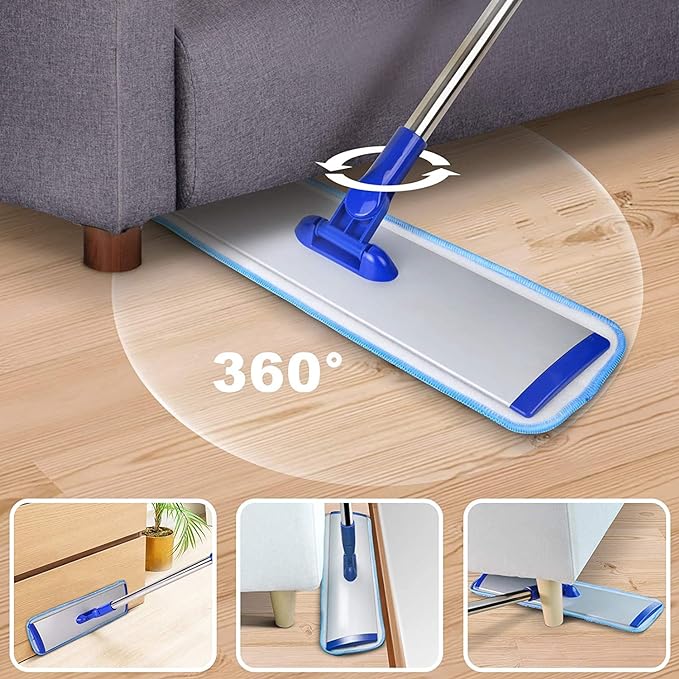 18" Professional Microfiber Mop Floor Cleaning mop, Flat Mop - Image 5