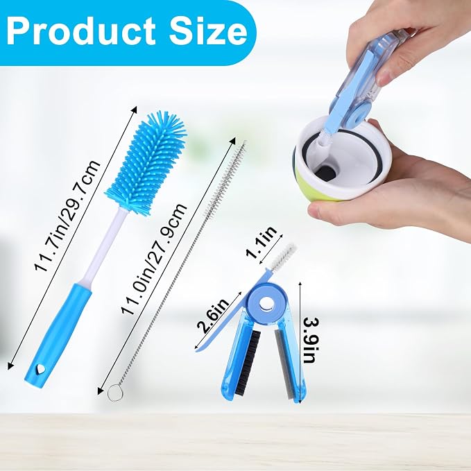 Water Bottle Cleaner Brush Kit for Owala/Stanley/Yeti Tumbler Cup | - Image 7