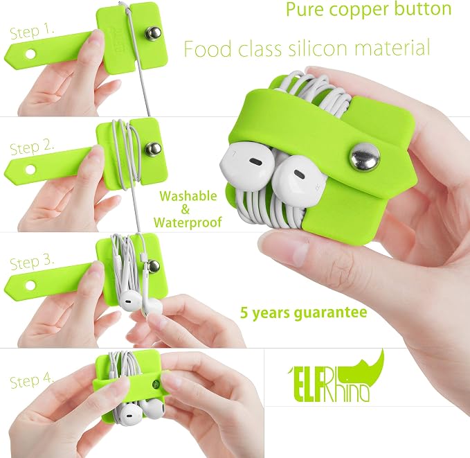 Cord Organizer Earbuds Holder Earphone Wrap Earphones Organizer Headset - Image 3