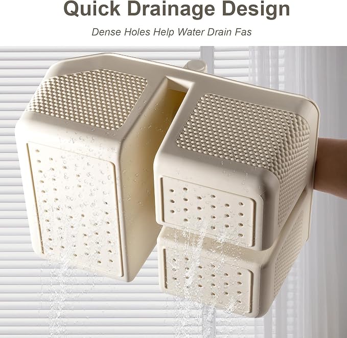 Plastic Shower Caddy Portable Shower Basket - Image 4