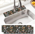 Sink Faucet Absorbing Mat, 2 Pack Drying Mat Around Faucet Sink Splash Guard by BathtubMat