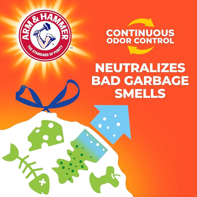 Hefty Ultra Strong Signature Scents 13G Trash Bags, Citrus Spritz, 80ct | 13 - Image 5