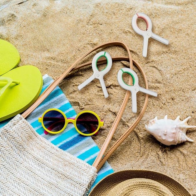 Extra Large Beach Towel Clips for Beach Chairs Clothes Pins | 5.1 Inch Towel - Image 4