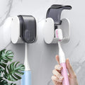 2 Pcs Toothbrush Holders Wall Mounted, Single Slot Design, Shower Self Adhesive by LUWUIDEN