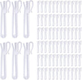 80 Pcs Plastic Curtain Hooks, Adjustable Pinch Pleat Hooks, Ratchet System by senylanhxy
