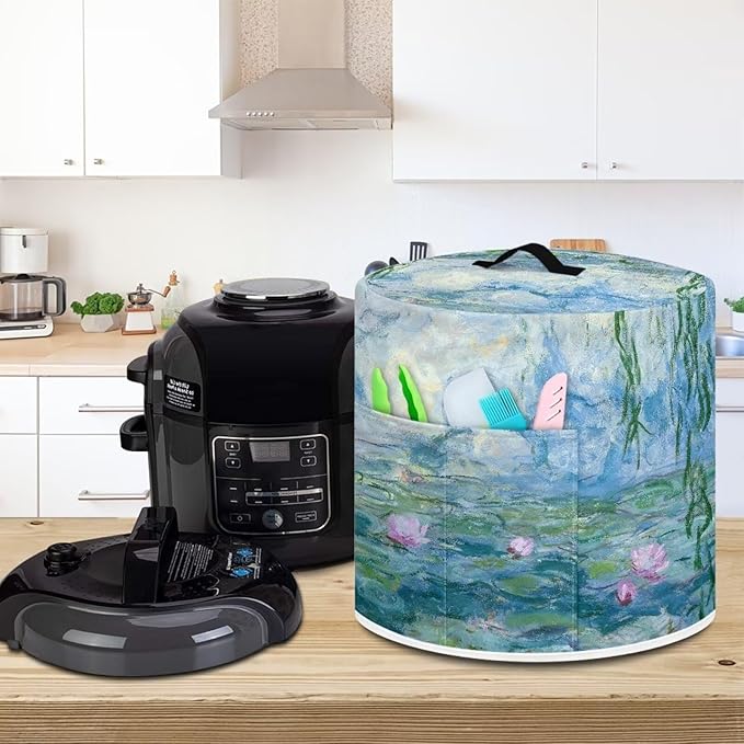 Art Starry Night Pressure Cooker Cover, 8 Quart, Durable Polyester, Water Repellent, Blue