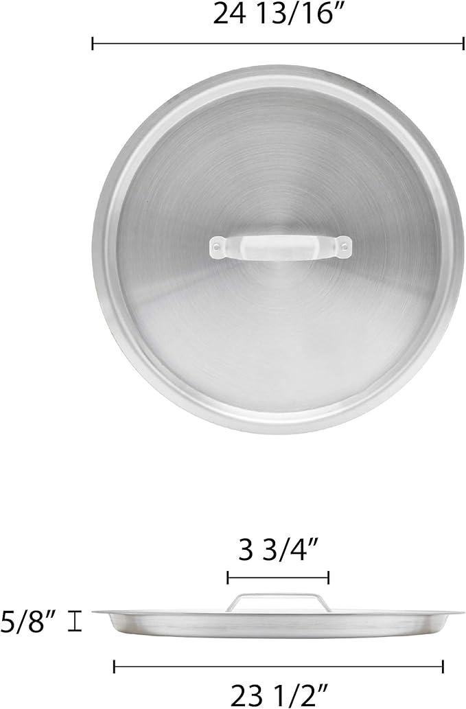 Thunder Group Stock Pot Lid, 160 Quart, Silver