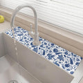 24" X 5.5" Kitchen Sink Splash Guard Faucet Mat Flora Super Absorbent Fast by Unknown
