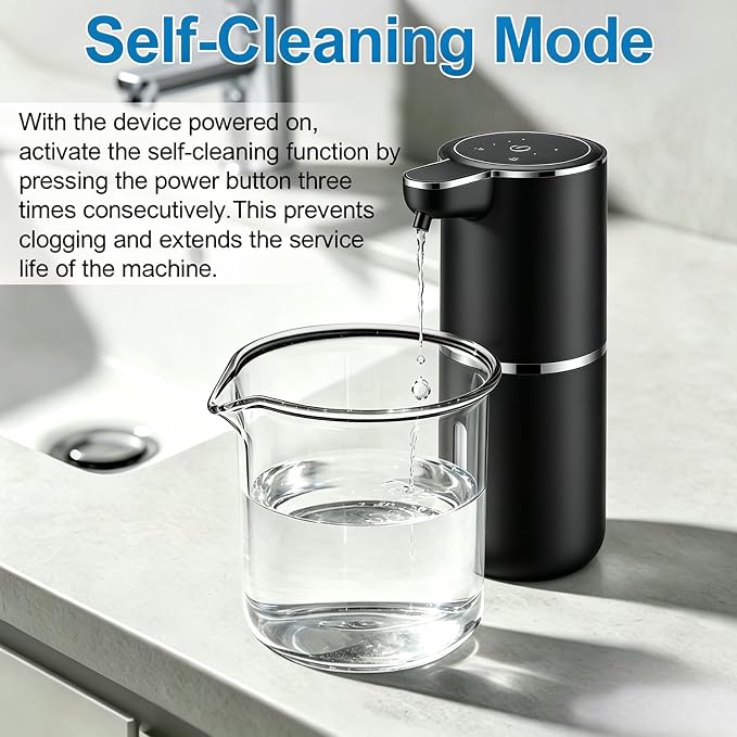 VZZNN 2 Pack Automatic Soap Dispensers, 12.8oz/380ml USB Touchless Automatic - Image 2