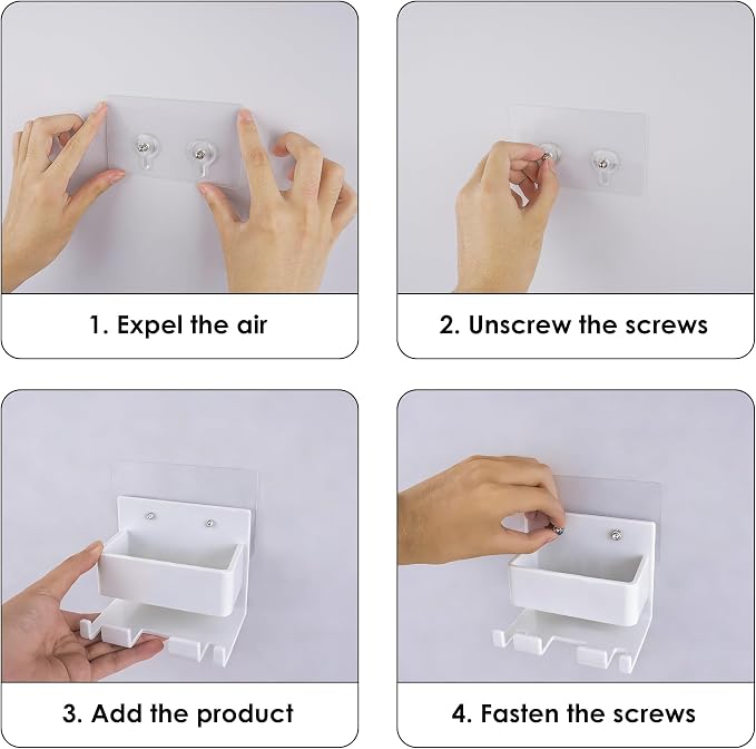 Electric Toothbrush Holder Wall Mounted, Electric Toothbrush Cord Organizer - Image 4
