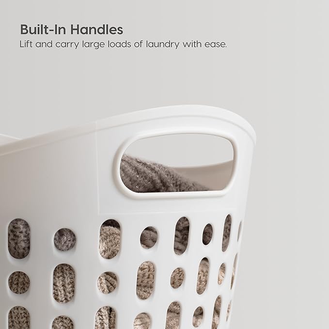 IRIS USA Plastic Laundry Hamper, 27L- 3 PK, Ventilation - Image 5