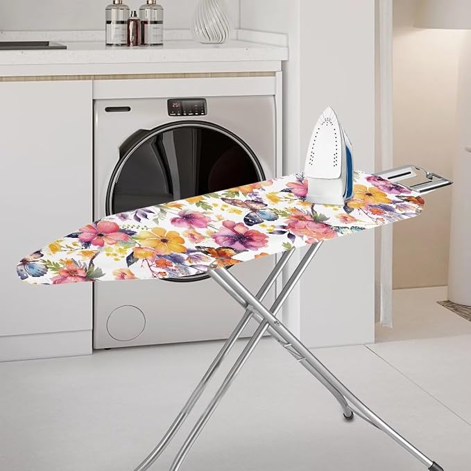 Flower Ironing Board Cover Stain Resistant Over The Door Ironing Board Cover - Image 2