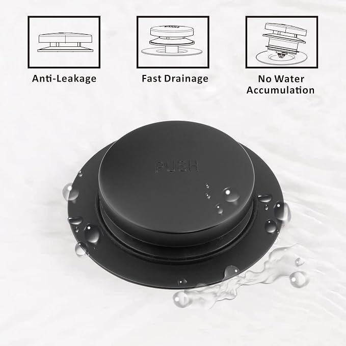 Universal Tip Toe Bath Drain Stopper and Cover, Bathtub Drain Stopper, Replaces - Image 4