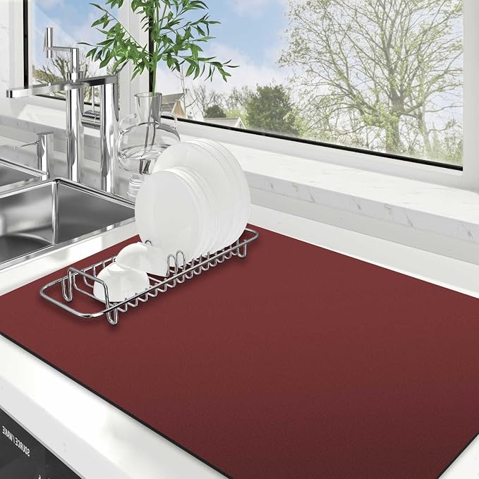 Dish Drying Mat Absorbent Dish Drying Mats by WiseLife