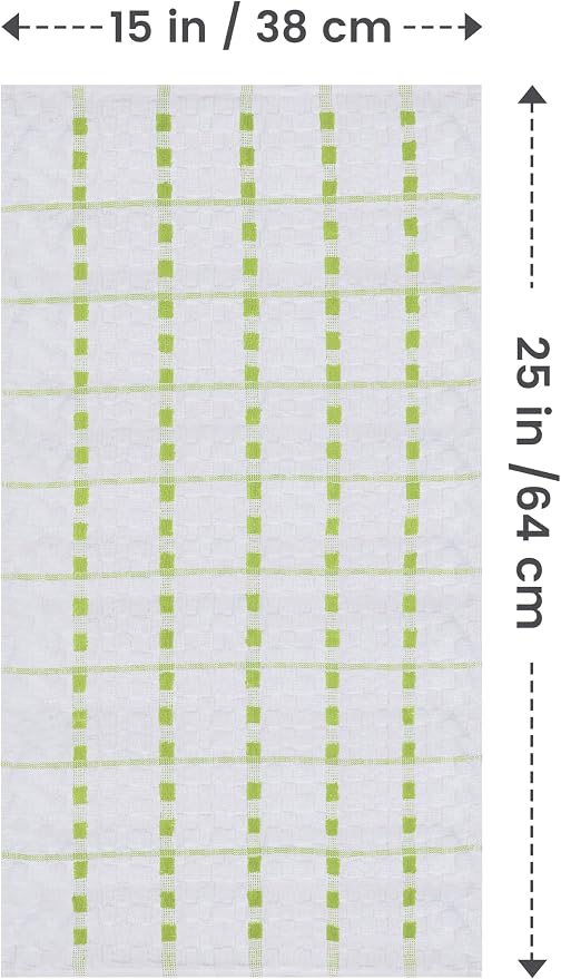 Utopia Towels Kitchen Towels 12 Pack 15x25 Inch Ring Spun Cotton Green | Super - Image 2
