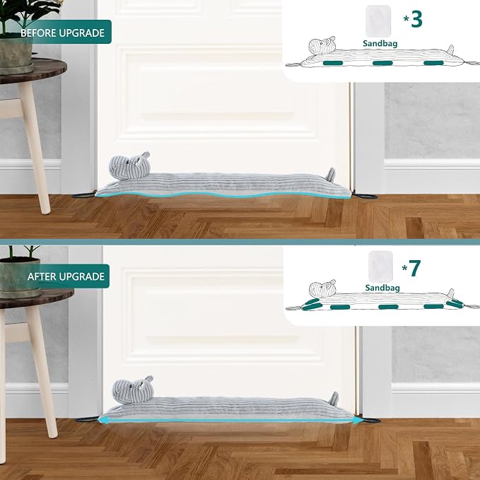 Under Door Draft Stopper Decorative Wind Stopper 30 inch - Image 4
