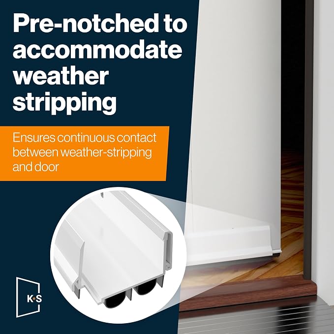 Adjustable Double Bubble Door Sweep & Draft Stopper | Under Door Seal - Image 4