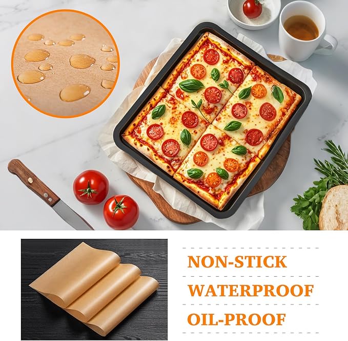 Air Fryer Liners Disposable Parchment Compatible with Nuwave Bravo xl Air Fryer Toaster Smart Oven, Baking Sheet Liners AirFryer Accessories for Nuwave 12-in-1 30qt Oven, 120 Sheets, 9x13 inches
