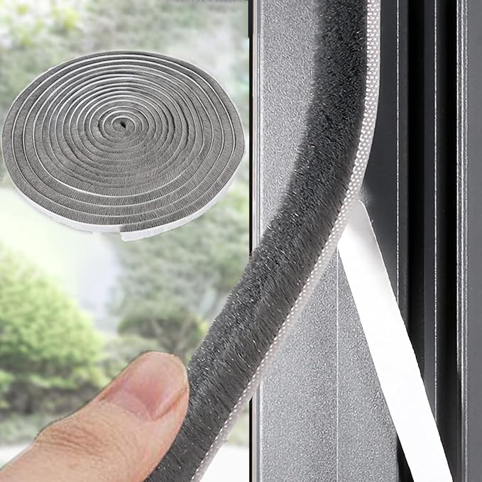 33 Ft Gray Self-Adhesive Soundproofing Weather Stripping by UpinFun