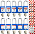 Lockout Tagout Locks, Safety Padlocks, Loto Keyed Differently Lock Out Tag Out Device Plastic with Lockout TagOut Tags