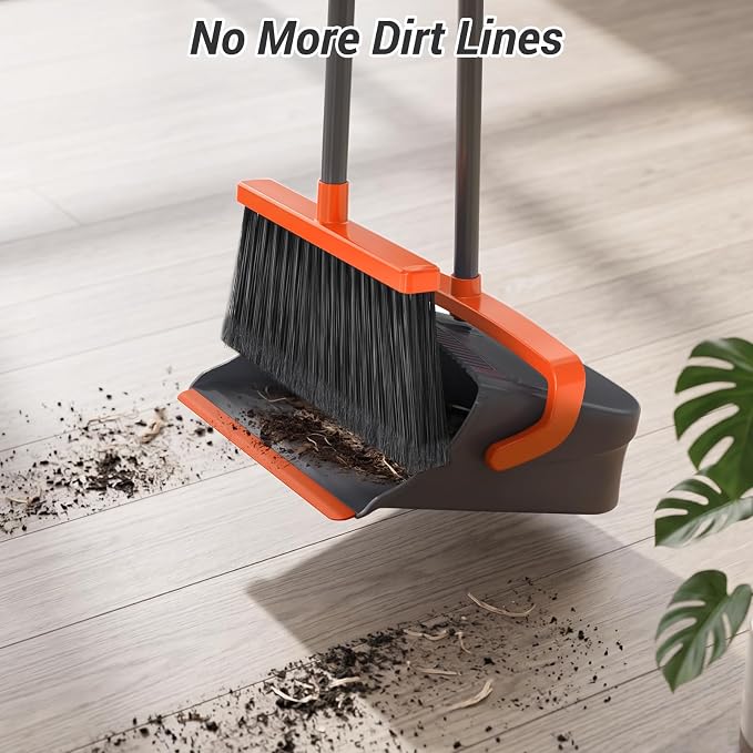 Broom with Dustpan Set for Pet Hair & Dust Cleanup - Image 4