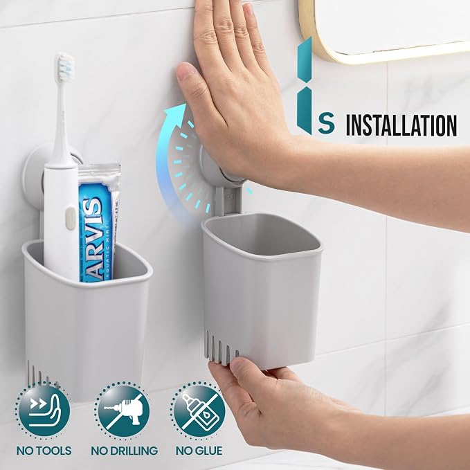 TAILI Suction Cup Toothbrush Holders - Image 2