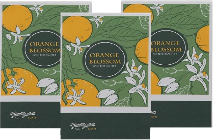 Orange Blossom Scented Sachets Pack of 6, Spring and Summer - Image 5