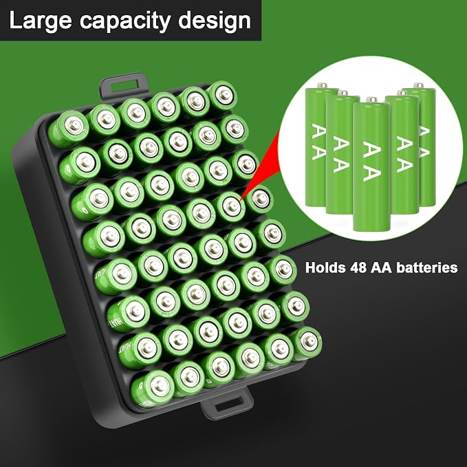 ALCYON Battery Organizer Storage Case, Battery Box - Image 3