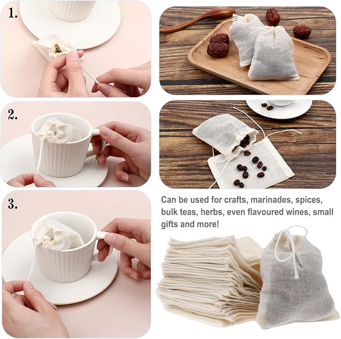 Yolev 30Pcs Sachet Bags Empty Small Drawstring Bags Small Organza Bag Mini - Image 3