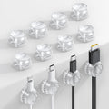 Lamicall 12 Pack Cord Organizer, Spring Cable Holder Clips | Smooth Adjustable by Lamicall
